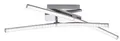 JUST LIGHT LED-Deckenleuchte 11270-55 stahlfarbig, 7,3W, 1000lm, 3000K