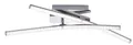 JUST LIGHT LED-Deckenleuchte 11270-55 stahlfarbig, 7,3W, 1000lm, 3000K