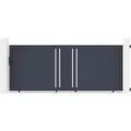 Casanoov Schiebetor Aus Aluminium Giona 350x140cm Grau