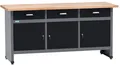KÜPPER Werkbank 12150, 170x84x60 cm, 3 Schubladen, 3 Türen, 300 kg Traglast
