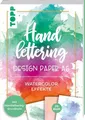 Handlettering Design Paper Block Watercolor-Effekte A6 75 feste Motivpapiere ...