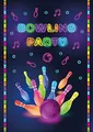 12 Einladungskarten Bowling Mädchen Jungen Geburtstag Erwachsene