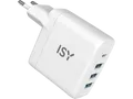 ISY IWC-4045 USB-C Power Delivery, Schnellladegerät Universal 45 Watt, Weiß
