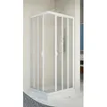 Bodenablauf FORTE "Vela", weiß, B:90cm H:190cm T:90cm, Duschkabinen, variabler Verstellbereich, BxH: 90 x 190 cm
