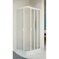 Forte Eckdusche Vela, BxT: 90x90 cm, Kunststoff, variabler Verstellbereich, BxH: 90 x 190 cm weiß