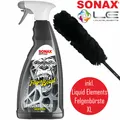 Sonax Felgenreiniger Felgenbeast Säurefrei mit Liquid Elements Felgenbürste XL