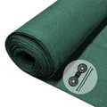 VOUNOT® Zaunblende 1×10m, Sichtschutz Zaun 150 g/m² HDPE Schattiernetz, Windschutz UV-resistent Reißfest, 85% Beschattungsgrad, mit Löcher und Kabelbinder, Grün