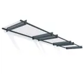 Vordach Haustür Überdachung Haustürvordach Metall Palram anthrazit 452x94cm