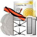 Zubehör Set für Roborock S6, S6 MAXV, S6 Pure (1x Hauptbürste, 2x Seitenbürste 5