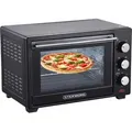 Steinborg Minibackofen 25 Liter | Pizzaofen | 3 in 1 Backofen | Backofen mit Umluft | 1600 Watt - Schwarz