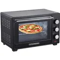 Steinborg SB-3002 Minibackofen mit Umluft 25 Liter 1600 Watt Schwarz