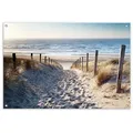 artissimo Garten-Poster, Beige, Kunststoff, Wasser/Strand/Meer, Rechteckig, 90x60x2 cm, Bilder und Zubehör, Wandbilder, Sonstige Wandbilder