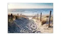 artissimo Garten-Poster 90x60cm PE6740-GP wetterfestes Outdoor-Poster, Strand Meer Gartenbild maritim, entspannende Wanddeko für draußen