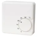 Simon – Mechanischer Thermostat für Heizung, Temperaturregelung 5 °C–30 °C, Aufputzmontage mit 2 Drähten, 10 A, 250 V, analoger Wandthermostat, Weiß