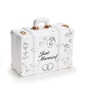 Spardose Koffer Just married Hochzeitsgeschenk Geld Urlaub Reise Flitterwochen