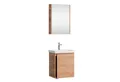 Planetmöbel Badezimmer-Set Badmöbel-Set mit Spiegelschrank 50cm, (hängend, 2-St., Badmöbel Set mit Waschbecken), inkl. Spiegelschrank 50 cm