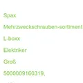 Spax Mehrzweckschrauben-sortiment L-boxx Elektriker Groß 5000009160319 (40035302