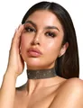 Cottelli Collection Choker Schillerndes Halsband mit Schmucksteinen (1-tlg), mit mehrfach verstellbarem Karabinerverschluss
