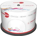 50 PRIMEON CD-R photo on disc Bedruckbar Full Printable Spindel 700Mb 80Min 52x