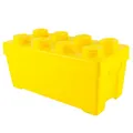 LEGO® Aufbewahrungsbox Gelb mit Deckel Stapelbar - mittelgroß 8 Noppen - NEU