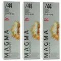 Wella Magma 3 x 120 g /44 rot intensiv aufhellende Strähnen-Haarfarbe Set