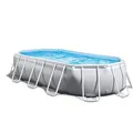 INTEX 26796GN - Prism Frame Oval Pool (503x274x122cm) Gartenpool Aufstellpool
