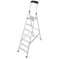 KRAUSE Stehleiter einseitig MONTO Solido silber 7 Stufen, H: 230,0 cm