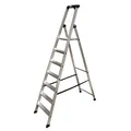 Stufen Stehleiter Krause Solido Aluminium 7 Stufen robuste Aluminium-Stehleiter für den universellen Einsatz