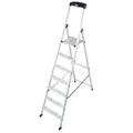 KRAUSE Stehleiter einseitig MONTO Solido silber 7 Stufen, H: 230,0 cm