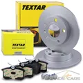 TEXTAR PRO BREMSSCHEIBEN Ø245 VOLL +BREMSBELÄGE HINTEN FÜR AUDI 8E B6 B7