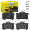 TEXTAR BREMSBELAGSATZ HINTEN für SKODA YETI SUPERB VW GOLF 3-6 CADDY BORA PASSAT