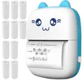IZOXIS tragbarer Drucker Fotodrucker, (WLAN (Wi-Fi), Thermodrucker mit 11 Rollen)