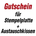 trodat Gutschein für Stempelplatte für trodat 5205 mit Logo