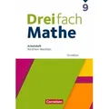 Dreifach Mathe 9. Schuljahr Grundkurs. Nordrhein-Westfalen - Arbeitsheft mit Lösungen