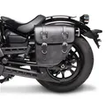 Motorrad Satteltasche für Custom Retro Vintage Bikes Texas 10l schwarz links