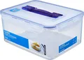 LocknLock Dose HPL883 Vorratsdose mit Griff und Ablaufgitter 6,5 L - Maße (LxBxH): 295 x 230 x 138 mm - Lebensmittelbehälter Futter Box Katzenfutter Aufbewahrungsbox - Lock and Lock Dosen Food Box