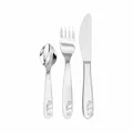 HABA Besteck Dino, 3-tlg., Gabel, Löffel, Messer, Kinder, Besteckset, 2012819005
