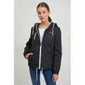 OXMO Kurzjacke OXTilda Kurzjacke mit Kapuze grau XS