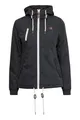 OXMO OXTilda Damen Jacke Übergangsjacke mit Kapuze Kordelzügen Eingrifftaschen Regular fit, Größe:XS, Farbe:DARK GREY (792890)