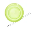 Fehn Eureka 515784 Acrobat Soft Spinnplatte mit Handstab, Gelb