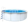 Stahlwandpool Set Nuovo de Luxe II, Ø 460cm. H 120cm, Schwimmbad Höhe 120cm
