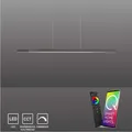 Paul Neuhaus LED Pendelleuchte Q-ARIAN Pendellampe mit beleuchtetem Deckenkasten, CCT RGB Anthrazit Esszimmer, Küche 2569-13