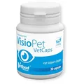 Vetfood VisioPet VetCaps | 30 Kapseln | Ergänzungsfuttermittel für Hunde und Katzen | Kann zur Verbesserung des Sehvermögens beitragen
