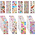 KinderAufkleber  920+ 3D Sticker Set Buchstaben Tiere Zahlen