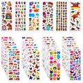 3D Aufkleber Kinder 36 Bogen 920 Sticker Buchstaben Tiere Obst Z