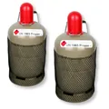 2x 5 kg Propangasflasche Gasflasche Stahlflasche Grau Eigentumsflasche