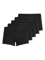 JACK & JONES Herren Jactone in Tone Trunks 5 Pack Boxer Shorts, Schwarz, L EU