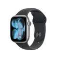 Apple Watch Series 11 GPS 42mm Space Grau Aluminium Case mit schwarzem Sport Band - S/M MEQW4ZR/A