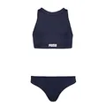 Puma Kinder Bikini Set Badebekleidung, Marineblau, 128