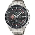 Chronograph CASIO EDIFICE, silber (rot, schwarz, silberfarben), Armbanduhren, Herren, Quarzuhr,Armbanduhr,Herrenuhr, bis10 bar wasserdicht, Edelstahlarmband
